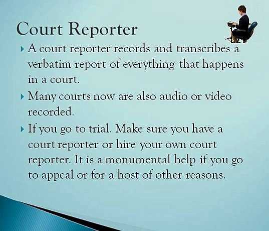 court reporter