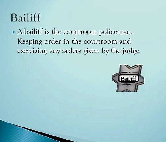 bailiff