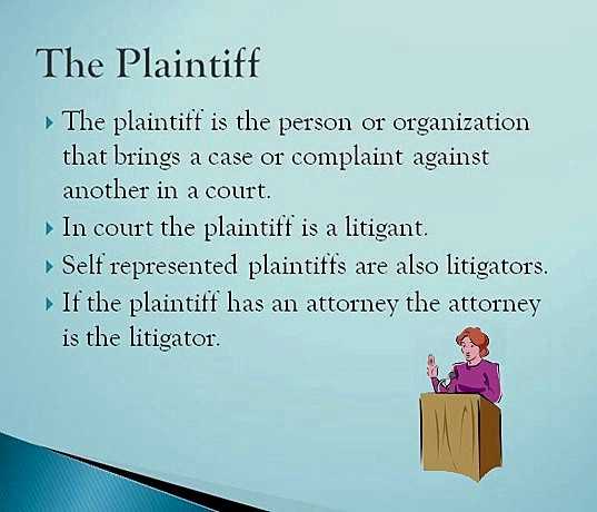 who is the plaintiff