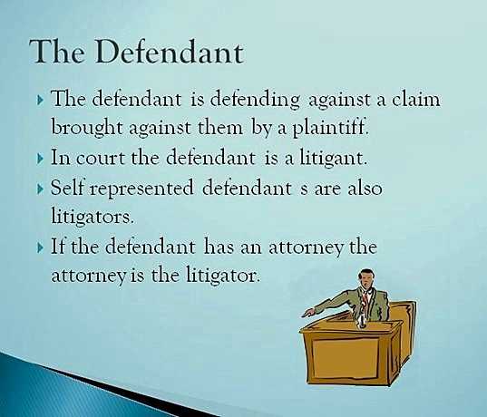 who is the defendant