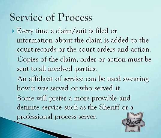 serving process