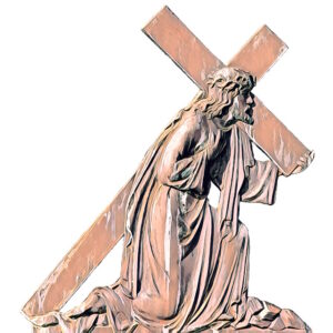 statue of Jesus carrying the cross